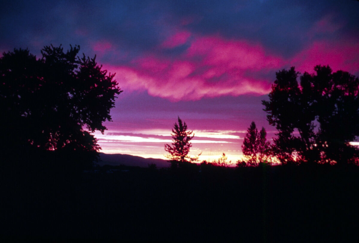 One of the beautiful sunsets common in Wallowa County. Taken by Janie Tippett.